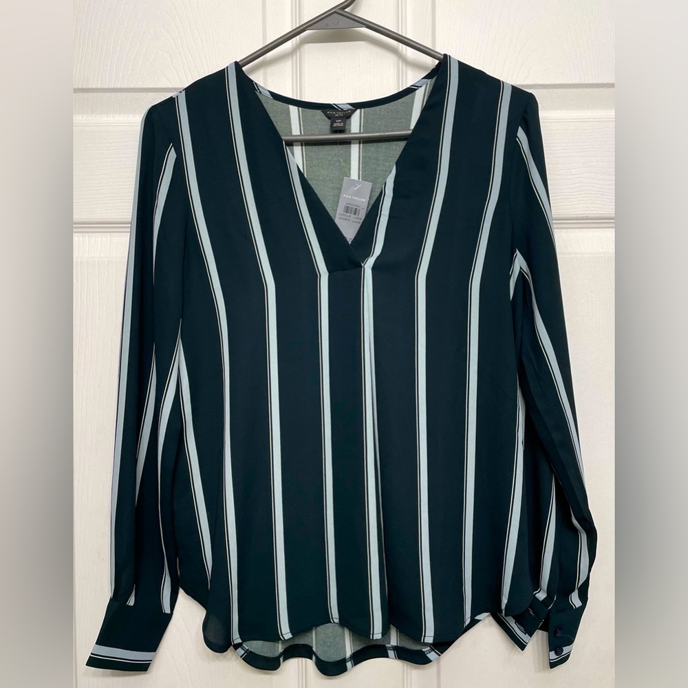Ann Taylor Classic Stripe Blouse